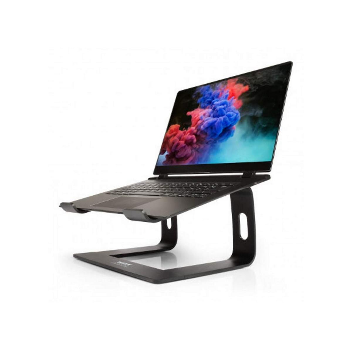 Laptopstand Port Designs 901103 - aluminium, sort billede