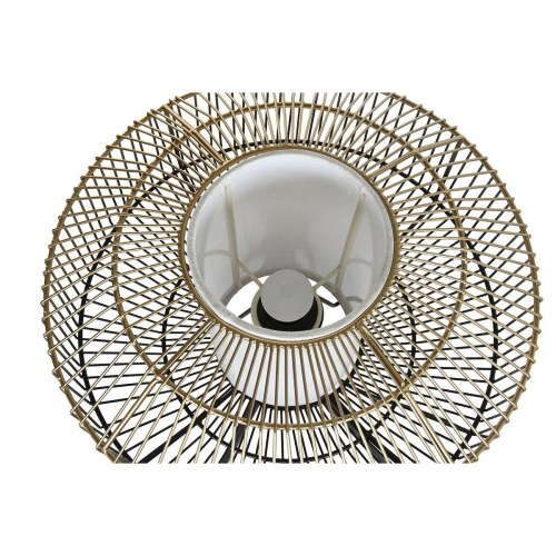 Gulvlampe - sort/gylden, jern, E27, 50 W, 220 V, 39 × 39 × 103 cm
