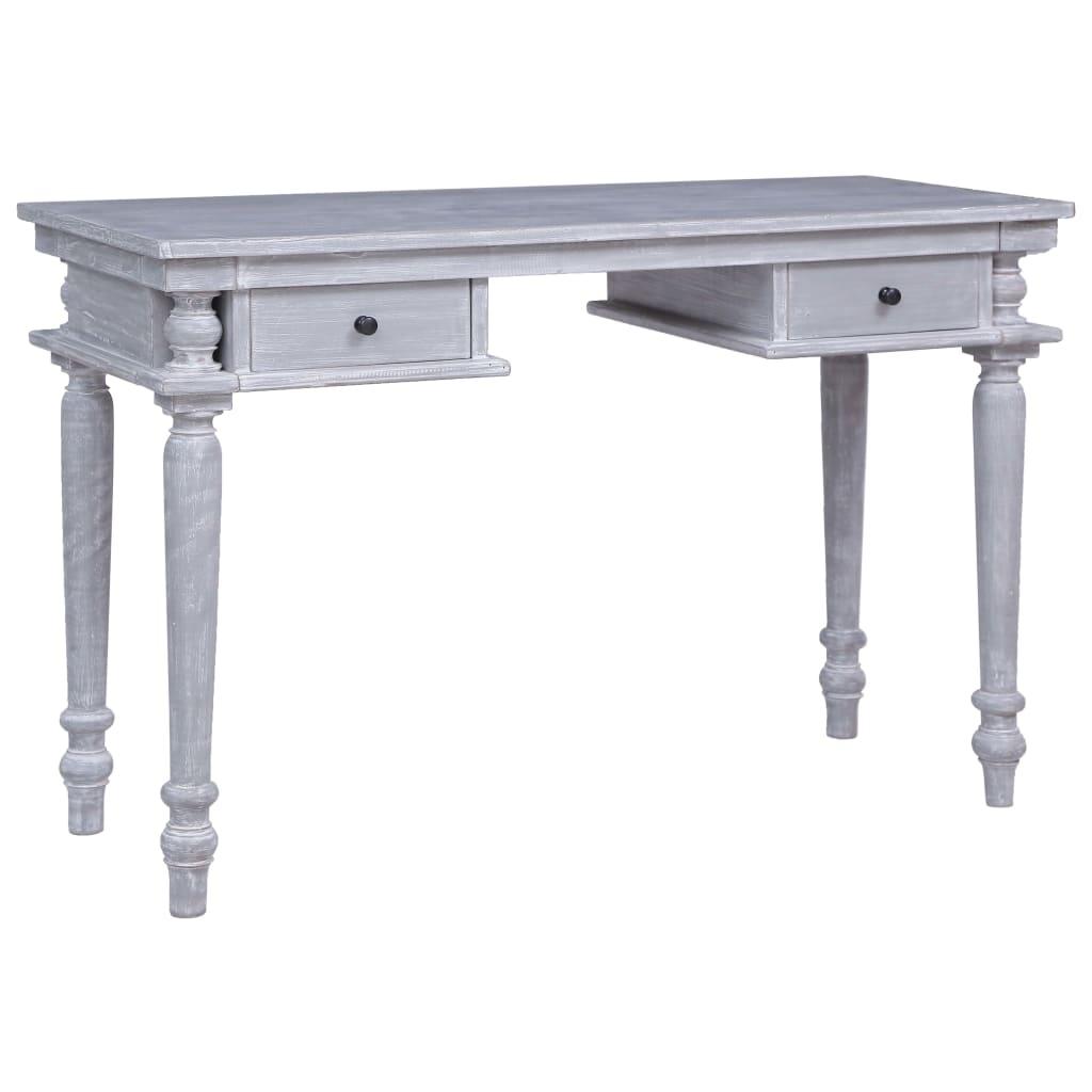 Skrivebord 120 x 50 x 78 cm massivt mahognitræ&#9;