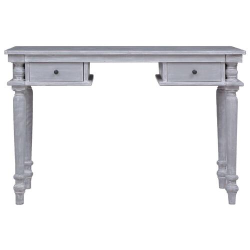 Skrivebord 120 x 50 x 78 cm massivt mahognitræ&#9;