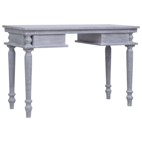 Skrivebord 120 x 50 x 78 cm massivt mahognitræ&#9;