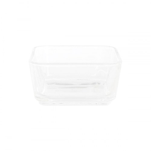 Snackbakke i bambus med 4 skåle - 280 ml, 21 × 21 × 6 cm