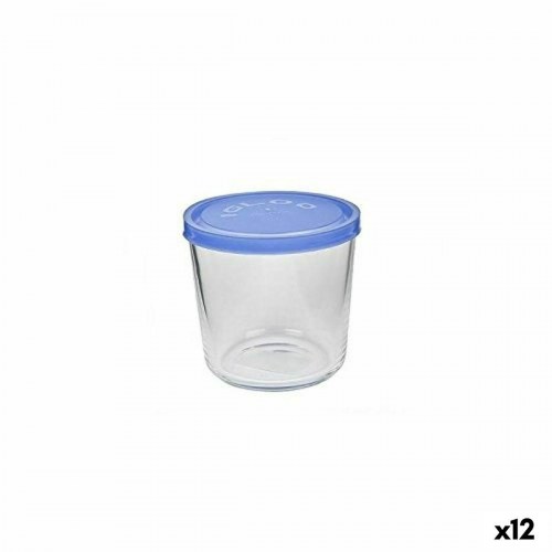 Borgonovo SZPO 028 glas med blå låg - 500 ml, 12 stk.