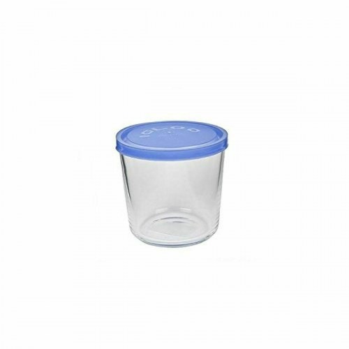 Borgonovo SZPO 028 glas med blå låg - 500 ml, 12 stk.
