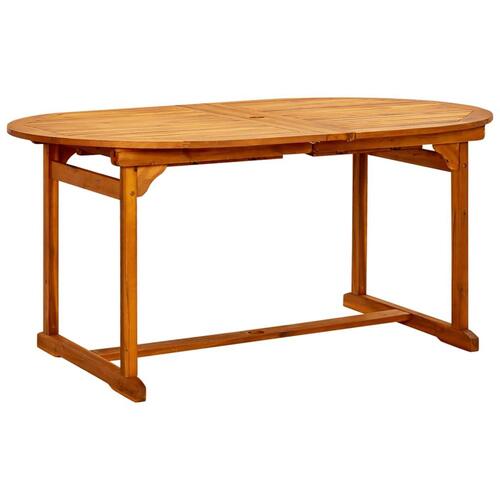Havebord (160-240)x100x75 cm massivt akacietræ