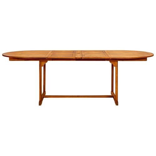 Havebord (160-240)x100x75 cm massivt akacietræ