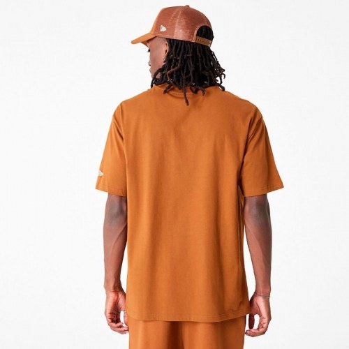 Kortærmet T-shirt til Mænd New Era TEE LOSDOD TPNSTN 60416427 Brun - S