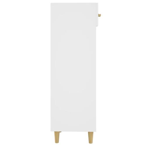 Skoreol 30x35x105 cm konstrueret træ hvid højglans