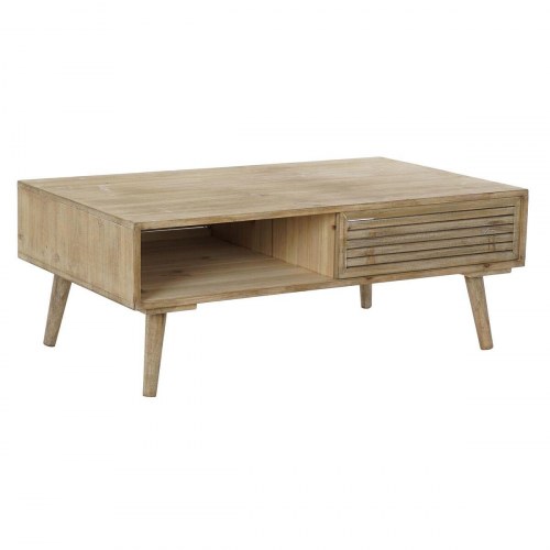 Sofabord 99 × 59 × 38 cm - natur, gran og aluminium