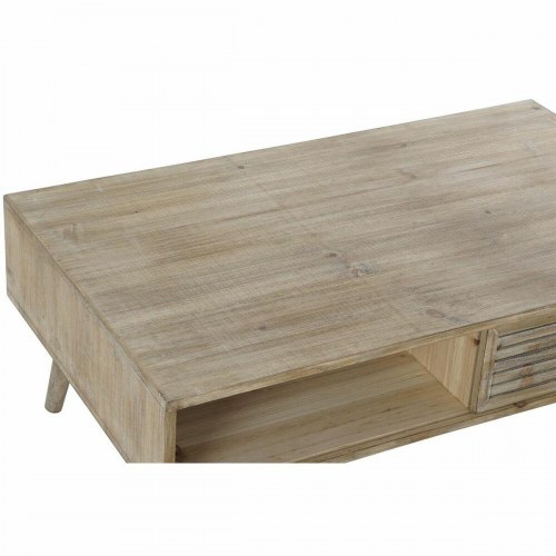 Sofabord 99 × 59 × 38 cm - natur, gran og aluminium