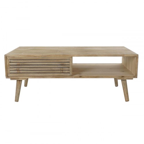 Sofabord 99 × 59 × 38 cm - natur, gran og aluminium