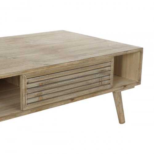 Sofabord 99 × 59 × 38 cm - natur, gran og aluminium