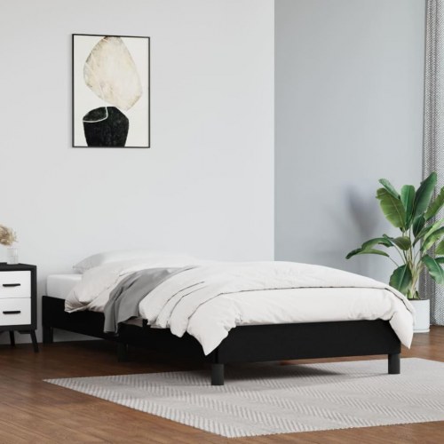 Sengeramme 80×200 cm i sort kunstlæder