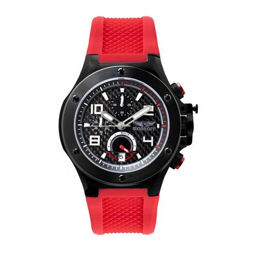 Bobroff BF1002M14 herreur - Ø 42 mm, rød rem