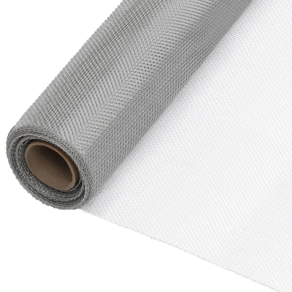 Net 60x2000 cm rustfrit stål sølvfarvet