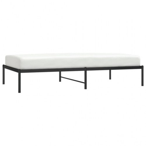 Sengeramme i metal 100 x 190 cm - sort, klassisk og robust