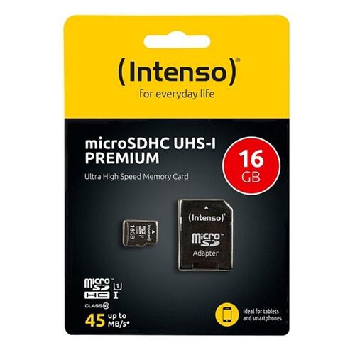 MicroSD-kort INTENSO UHS-I Premium 32 GB med SD-adapter