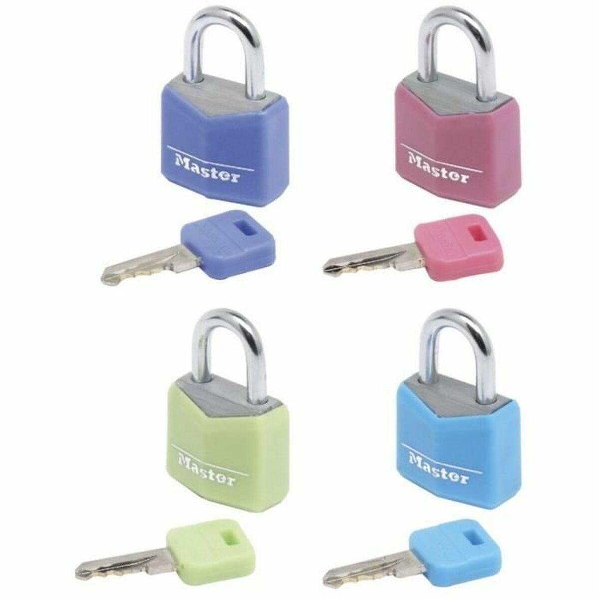 Master Lock rejse-hængelåse - sæt med 4