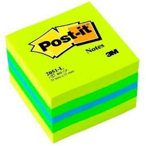 Klæbende huskesedler Post-it 2051-L Multifarvet 5,1 x 5,1 cm (24 enheder)