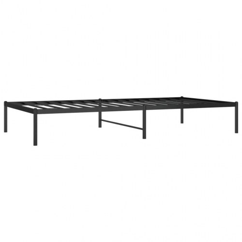 Sengeramme i metal 100 x 200 cm - sort, klassisk platformsseng