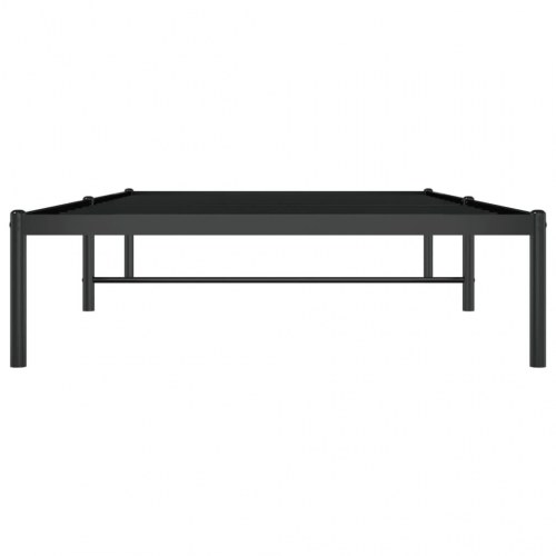 Sengeramme i metal 100 x 200 cm - sort, klassisk platformsseng