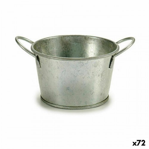 Urtepotte zink spand sølv - Ibergarden, 17,8 × 8 × 12,3 cm, 500 ml (72 stk.)
