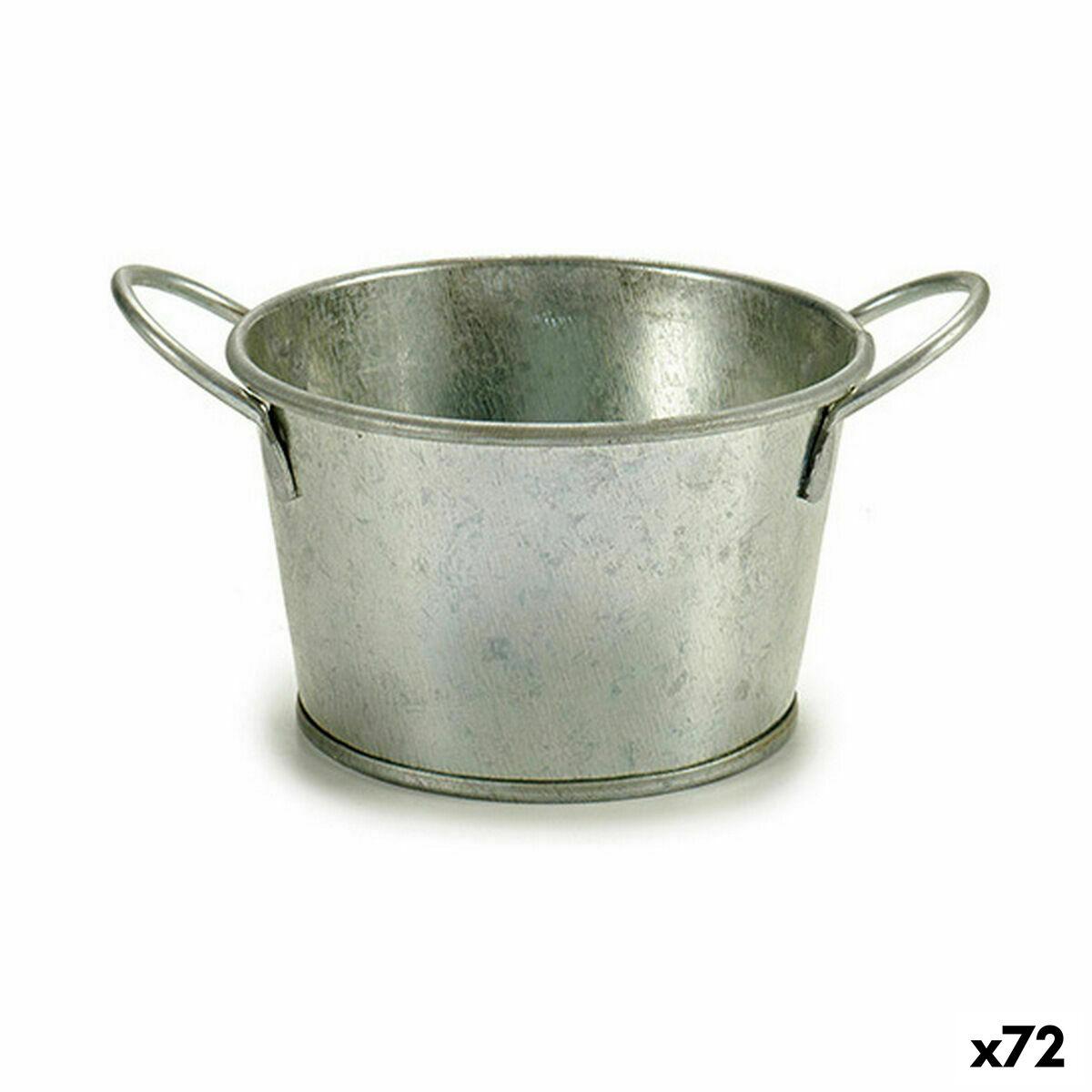 Urtepotte zink spand sølv - Ibergarden, 17,8 × 8 × 12,3 cm, 500 ml (72 stk.)