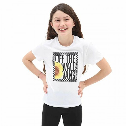 Vans Sunlit Crew T-shirt til piger, hvid - L
