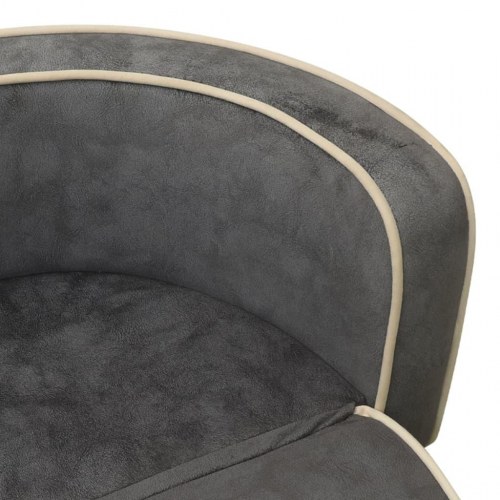 Foldbar hundesofa 73x67x26 cm vaskbar hynde plys grå