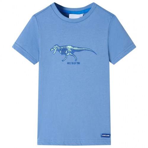 T-shirt til børn str. 92 blå