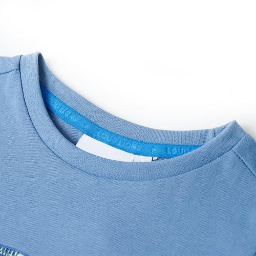 T-shirt til børn str. 92 blå