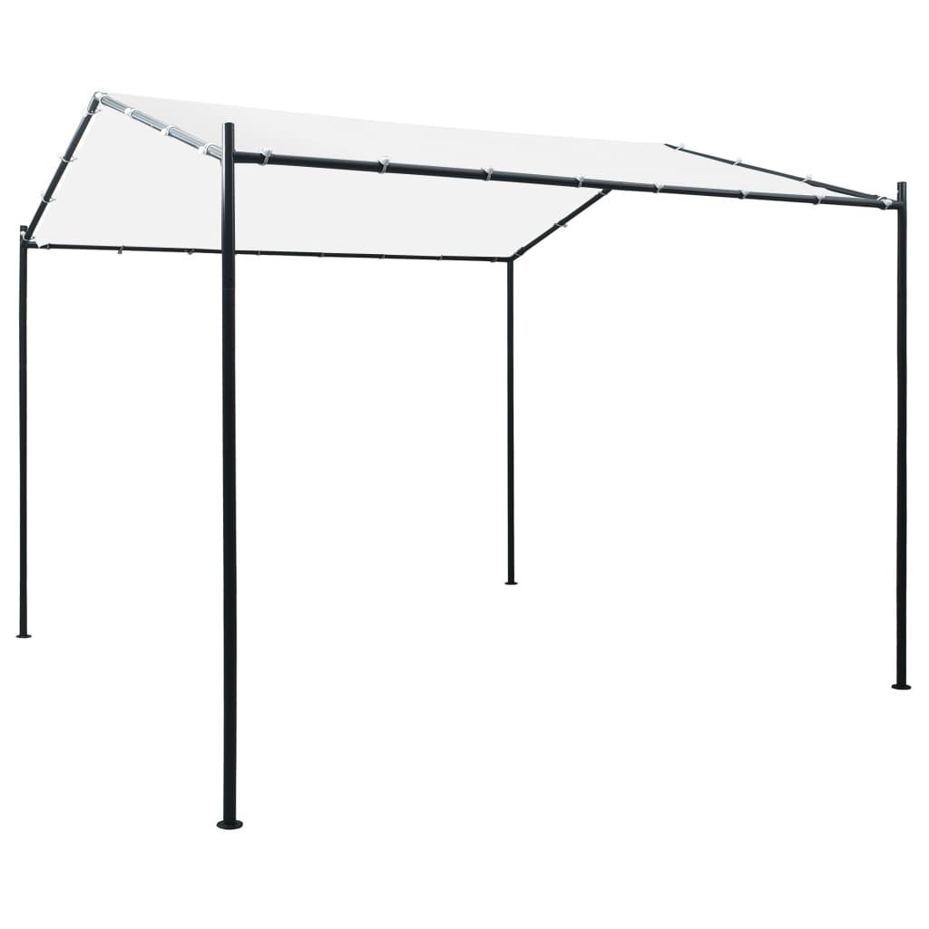 Havepavillon 3x3x2,6 m 180 g/m² hvid