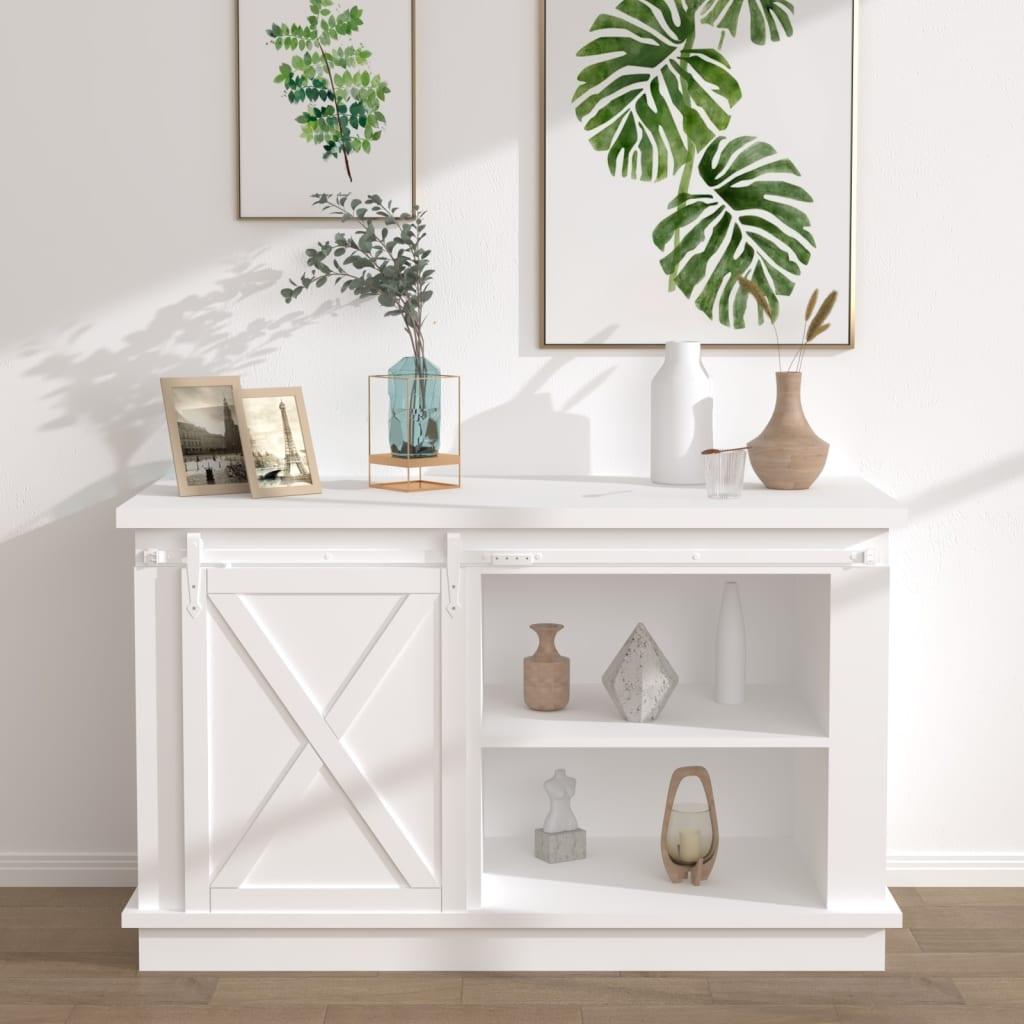 Mini-skydelågesæt til skabe kulstofstål 152 cm hvid