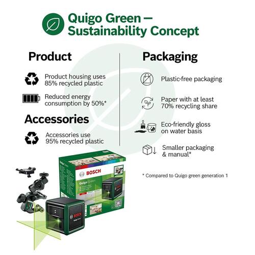 Laservaterpas BOSCH Quigo Green
