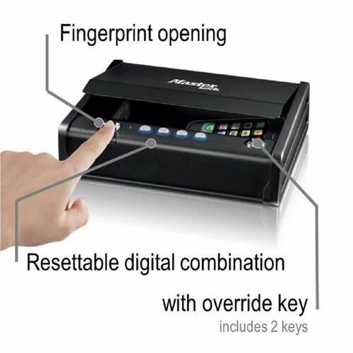 Sikkerhedsboks Master Lock MLD08EB Sort Stål 18 x 31 x 25 cm