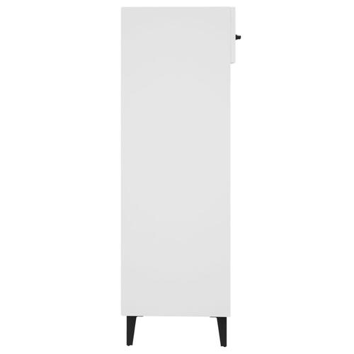 Skoreol 30x35x105 cm konstrueret træ hvid højglans