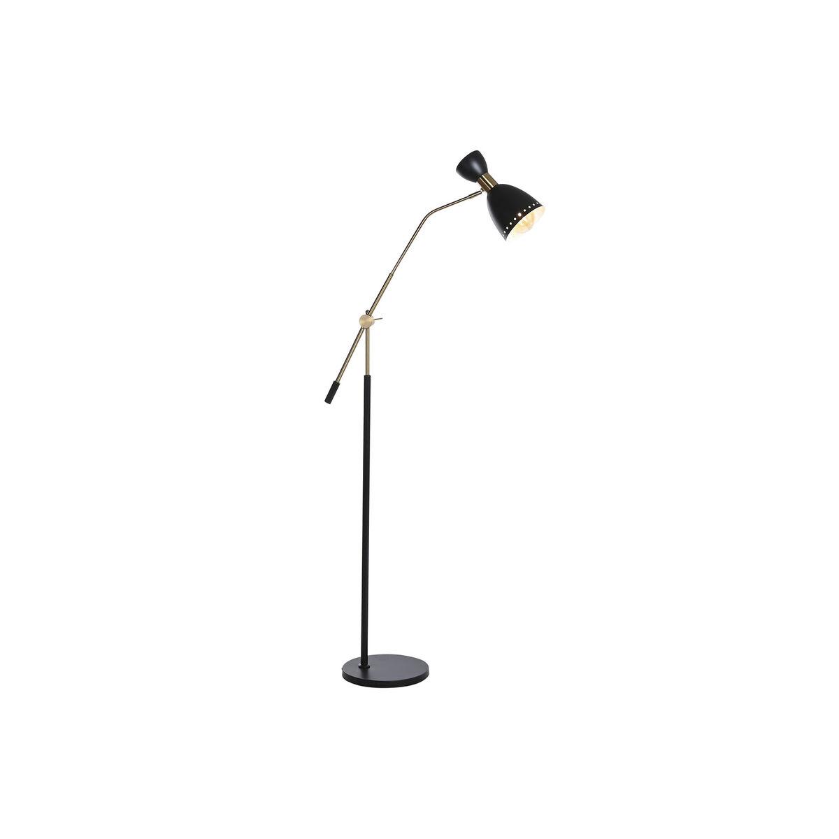 Gulvlampe 109 X 30 X 168 Cm Sort Gylden Metal 220 V 50 W