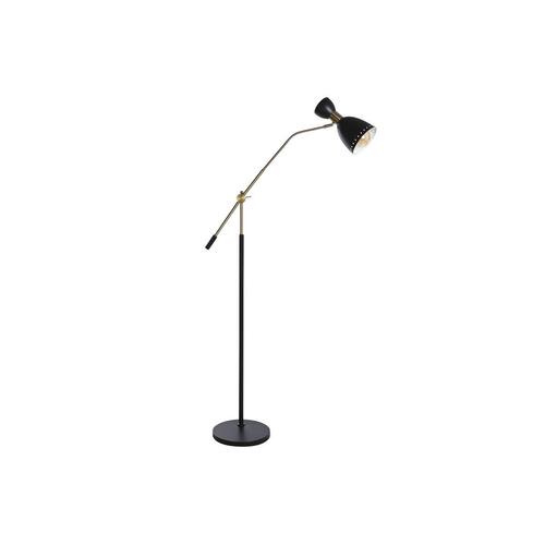 Gulvlampe 109 x 30 x 168 cm Sort Gylden Metal 220 V 50 W