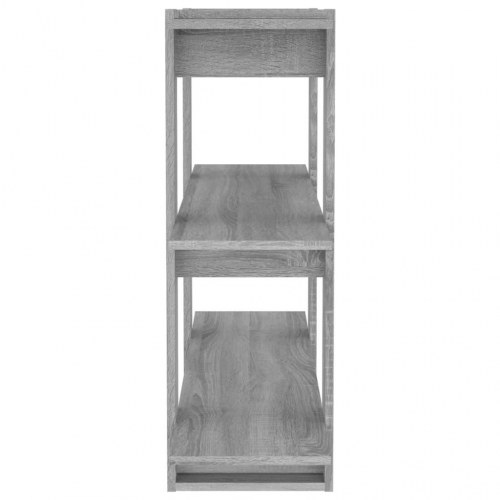 Bogreol/rumdeler 100×30×87 cm - grå sonoma-eg