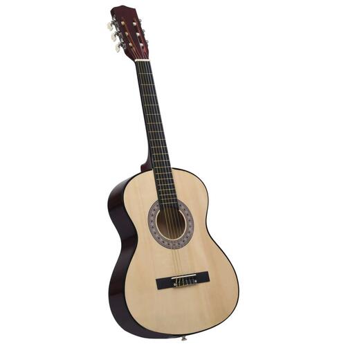 Klassisk guitar med taske for begyndere 4/4 39"
