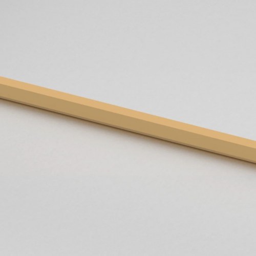 Indvendig glasdør 102,5×201,5 cm - hærdet glas og guldfarvet aluminium