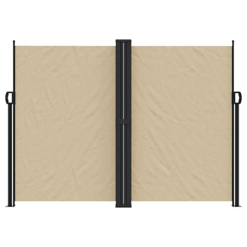 Sidemarkise 180x1000 cm sammenrullelig beige