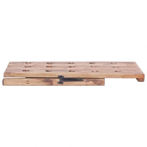 Vinreol i massivt mahognitræ - 15 flasker, 26×50×70 cm
