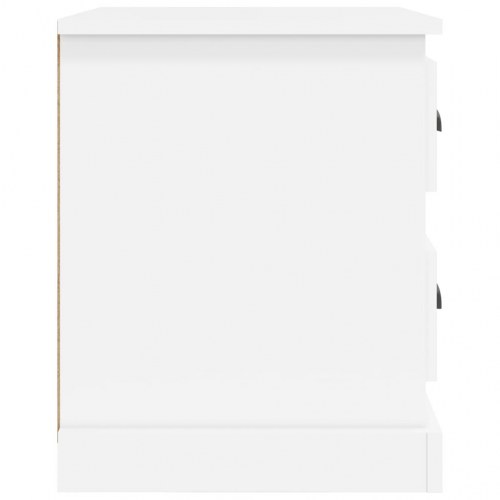 Sengeborde 2 stk. 39 x 39 x 47,5 cm - hvid
