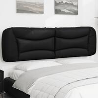Gavlpude 180 cm kunstlæder sort
