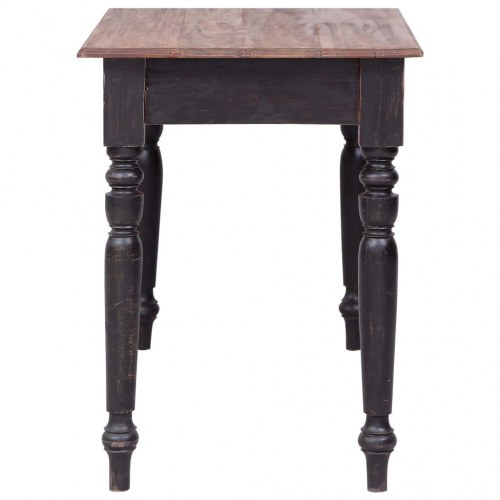 Skrivebord med 3 skuffer 117x57x75 cm massivt mahognitræ