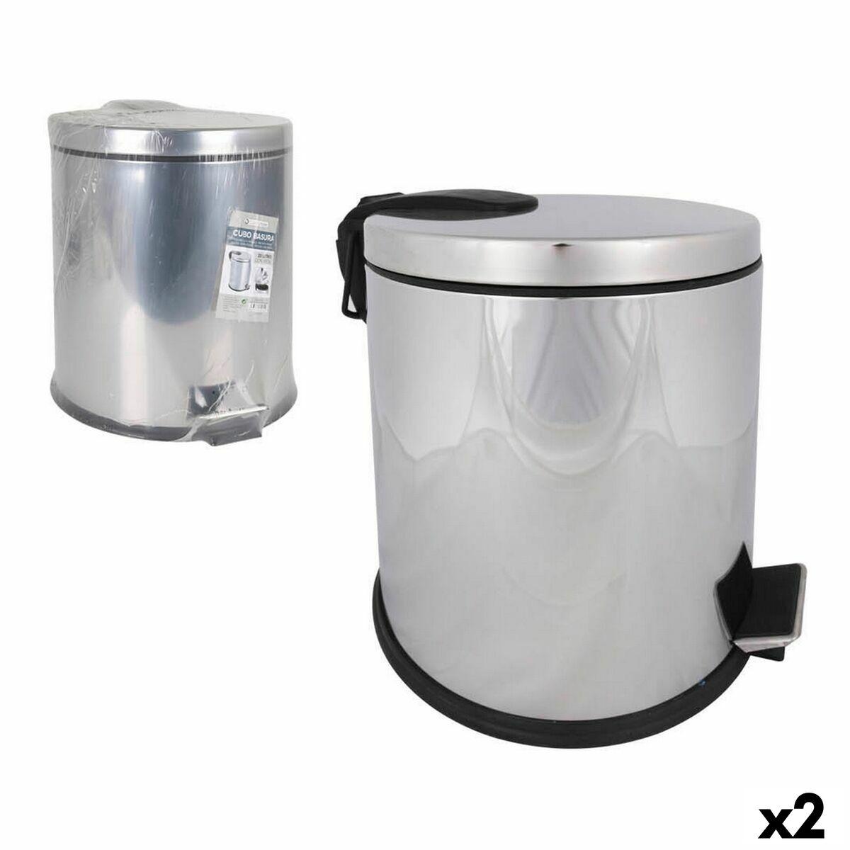Skraldespand Confortime 145844 20 L Metal (2 enheder)