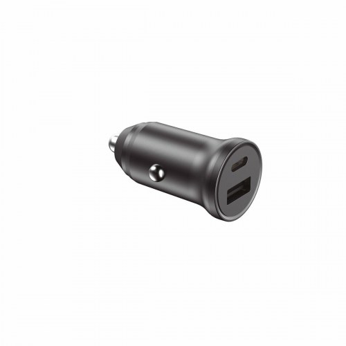 Biloplader - Contact - 20 W - Sort - USB-C + USB-A