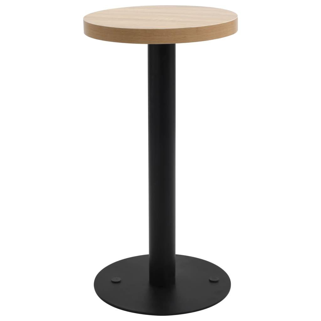 Bistrobord 40 cm MDF lysebrun