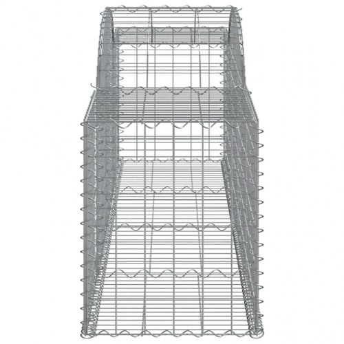 Buede gabionkurve - 3 stk. 300×50×60/80 cm i galvaniseret jern